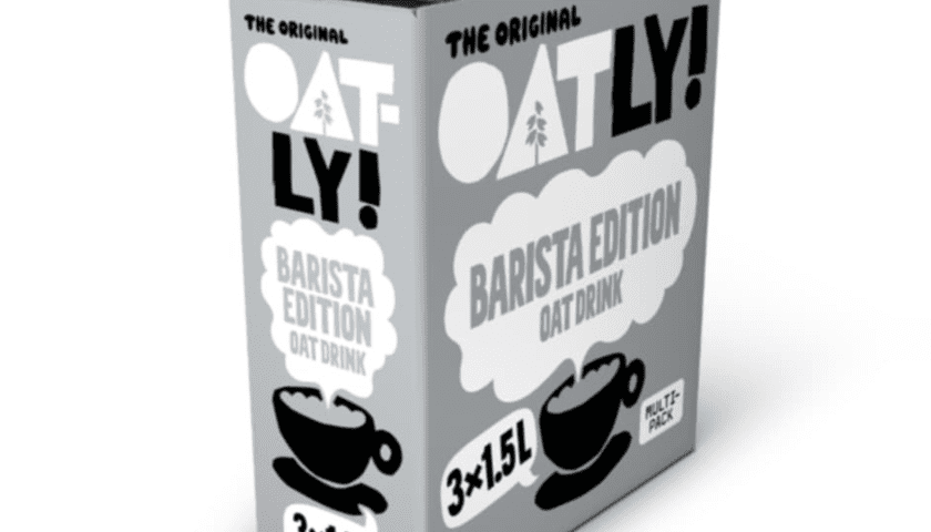 Thumbnail for Oatly introduces new 1.5l barista oat milk multipack at UK retail stores