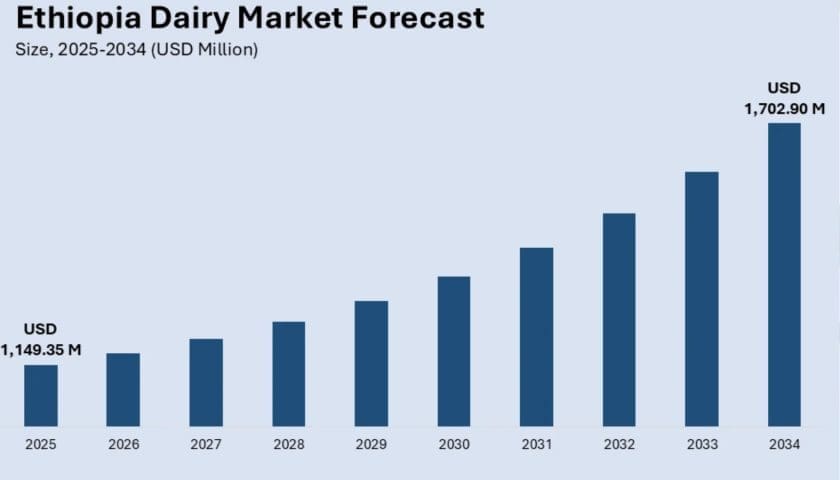 Thumbnail for Ethiopia’s dairy market size to reach US$1.7B by 2034 – IMARC Group reports