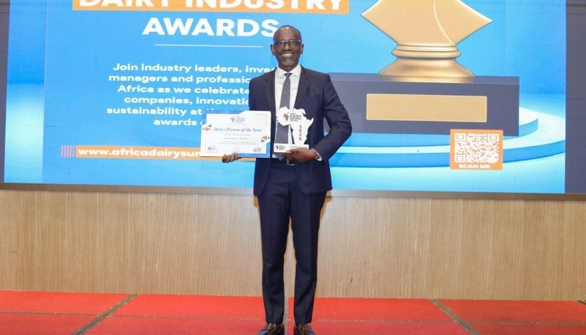 Thumbnail for Geoffrey Mulwana honoured as Most Influential Dairy Person at the Africa Dairy Industry Awards 2026