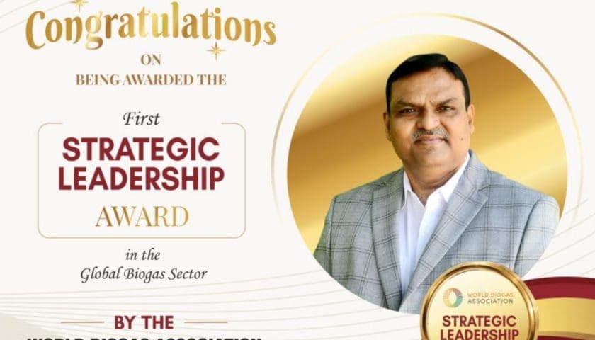 Thumbnail for NDDB Chairman receives World Biogas Association’s First Strategic Leadership Award
